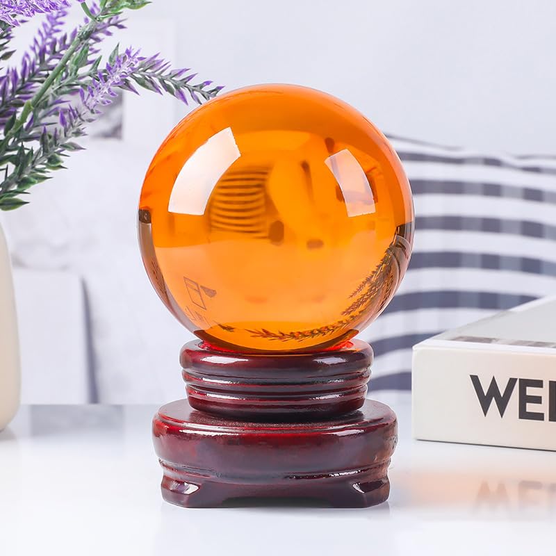 Amazon.co.jp: 多色透明 水晶玉クリスタルボール 装飾品 家の装飾 文鎮